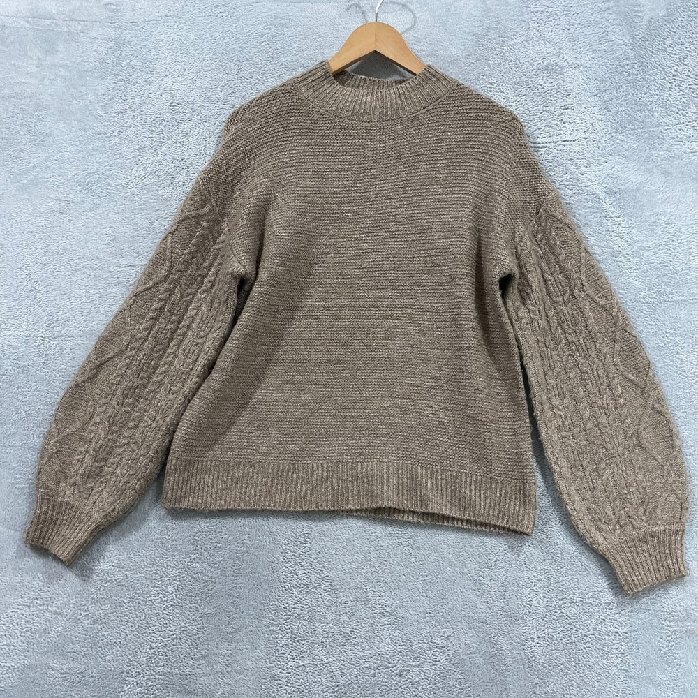 Vigoss Sweater Womens Small Oversized Pullover Cable Knit Cottagecore